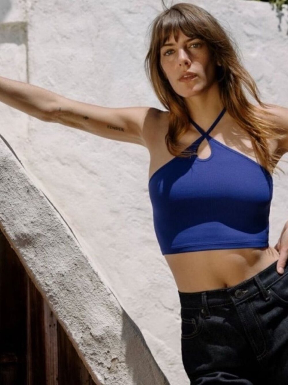 ZARA Cut Out Crop Top NWT